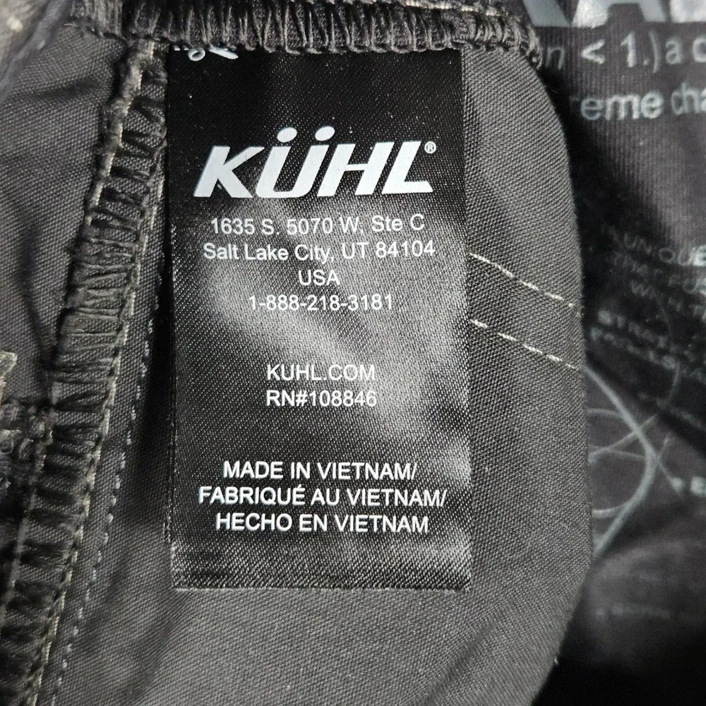 KUHL (Men's 33x30) Gray Pants Radikl Hiking Outdoor Nylon Stretch Utility 5109